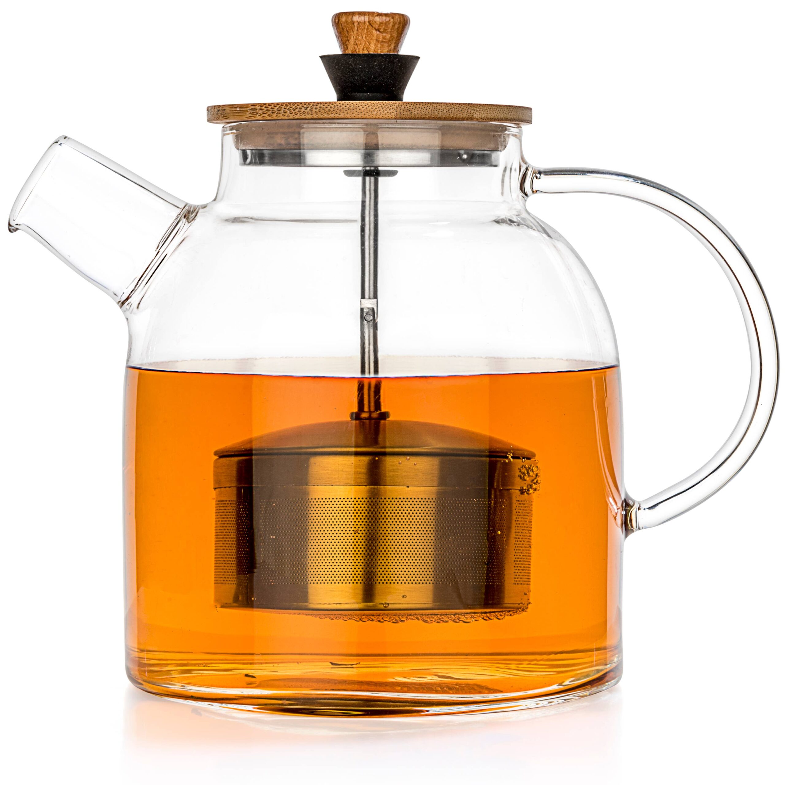 Large Glass Teapot Kettle 47oz w/ Infuser – Stove-Top Safe