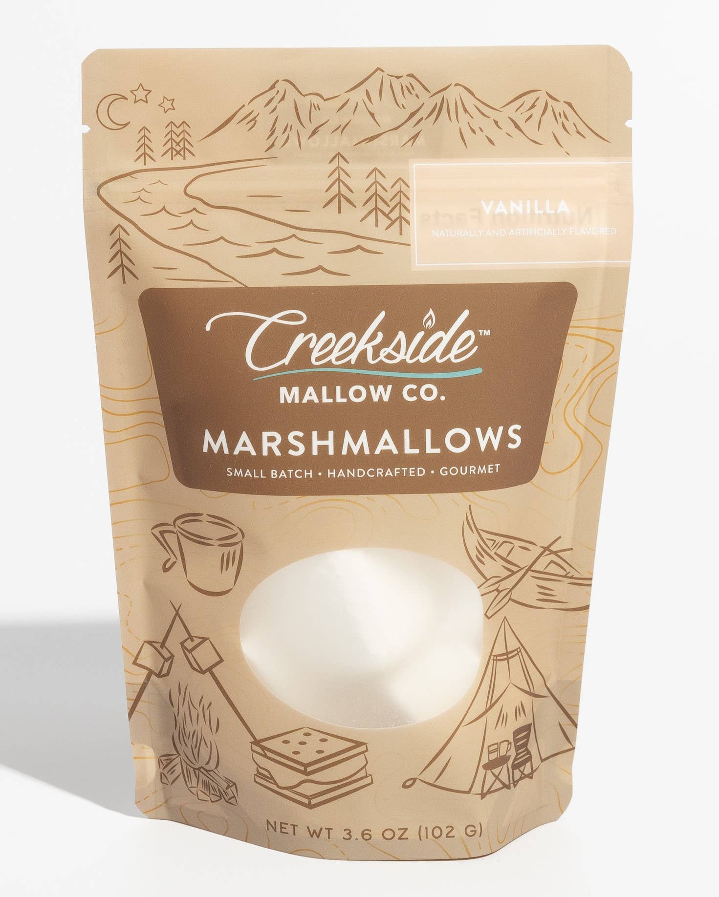Creekside Small Marshmallow Bags – 6 Count Vanilla